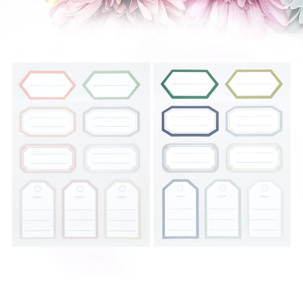 

5 Sheets Name Tags Sticky Label Paper for Home Classroom Party Games DIY Labels Containers Boxes Price Marking Adhesive Labels