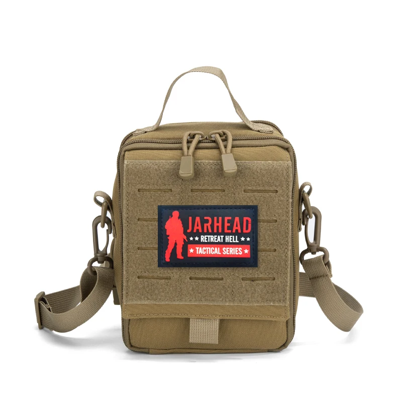 Tactical MOLLE EDC Crossbody Bag,Outdoor Multi-Purpose First Aid Pouch with Shoulder Strap for Daily Use Hiking Hunting
