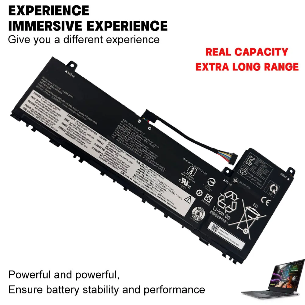 L20M3PF1 L20C3PF1 L20L3PF1 L20D3PF0 11.52V 56.5Wh 4905mAh Battery for Lenovo IdeaPad 5 Pro 14ACN6 14ITL6 14IAP7 14ARH7 82L7