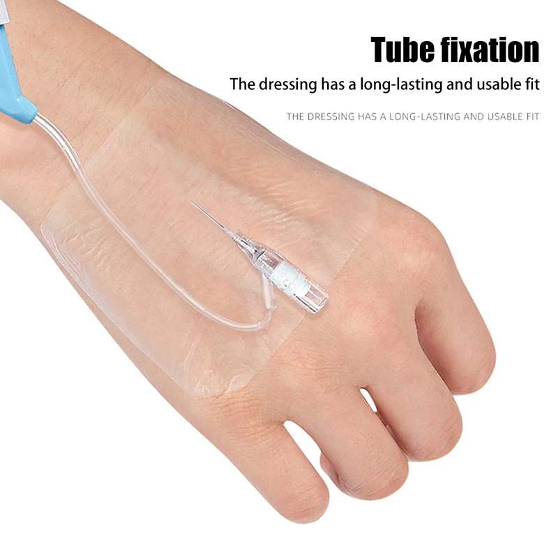 5PCS Octagonal Invisible Fitting  Fixation Application PU Transparent Visual Retained Plaster Waterproof Dressing Patch