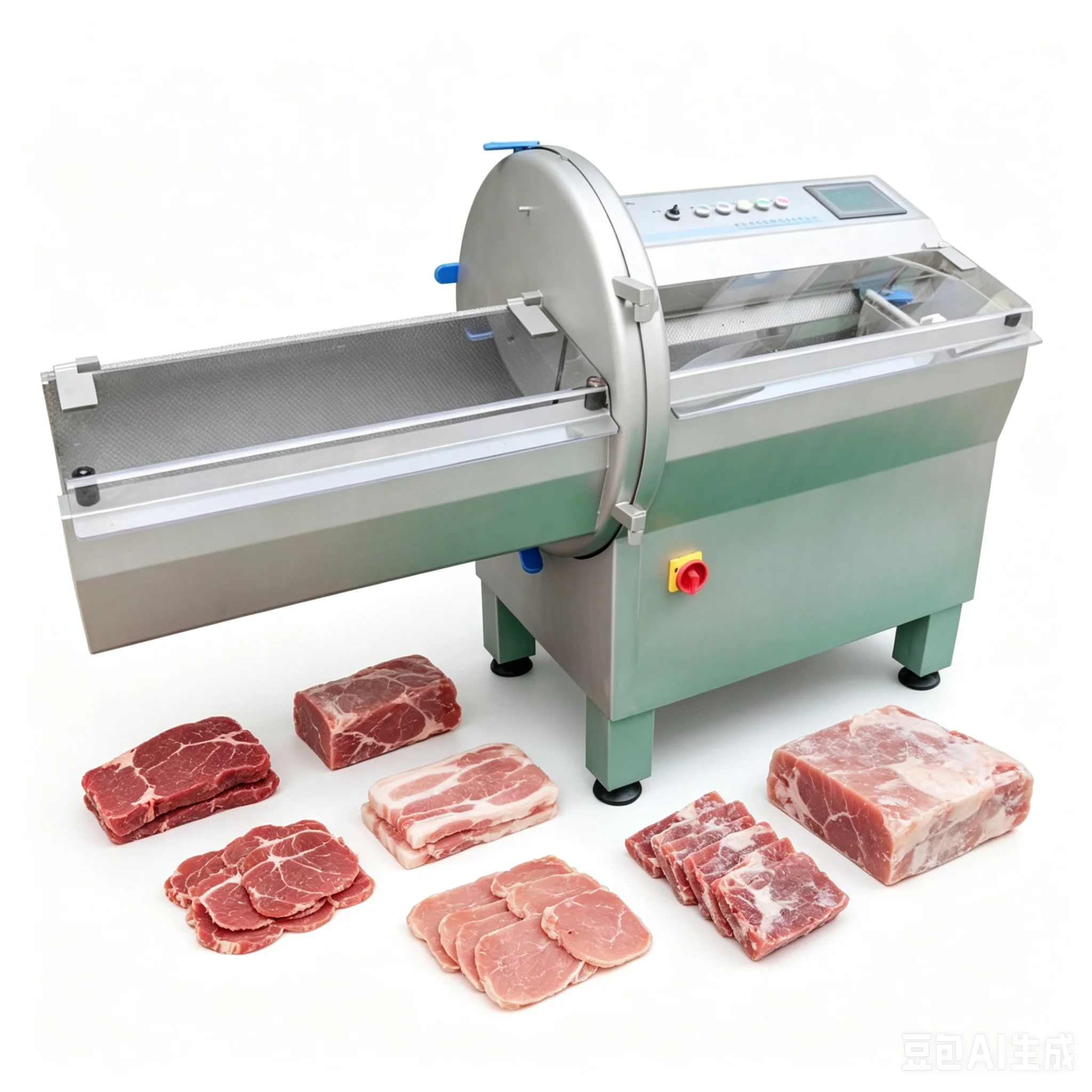 Automatic Frozen Pork Cutters Beef Chopping Machine Steak Cutting Cod Slicing Machine Frozen Meat Slicing Machine