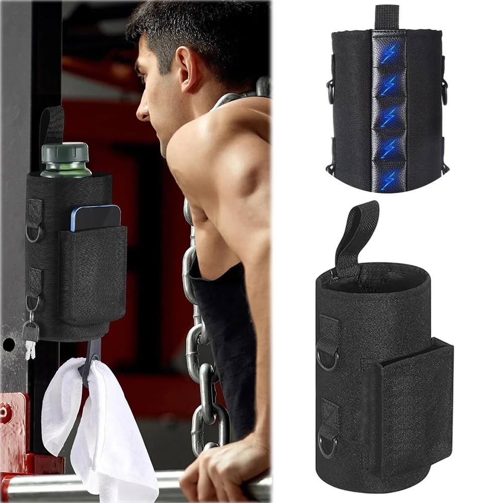 

Magnetic Crossbody Bag with Shoulder Strap Phone Holder Gym Accessories Organizer for Men Women Workout Fitness Travel Outdoor