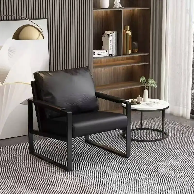 

Simple Wingback Living Room Chairs Wooden Comfy Single Relaxing Living Room Chairs Dining Reading Sillones Relax Furniture