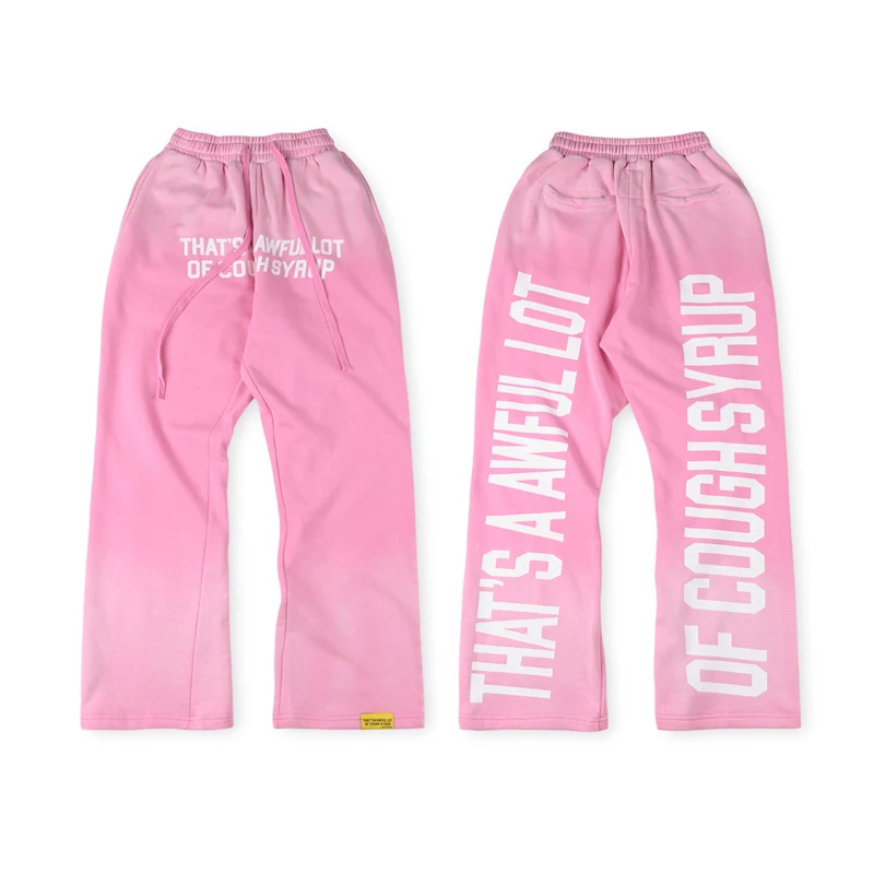 

That's A Awful Lot of Cough Syrup Sweatpants Street Letter Print Men Women Loose Casual Drawstring Pants Couple Trousers