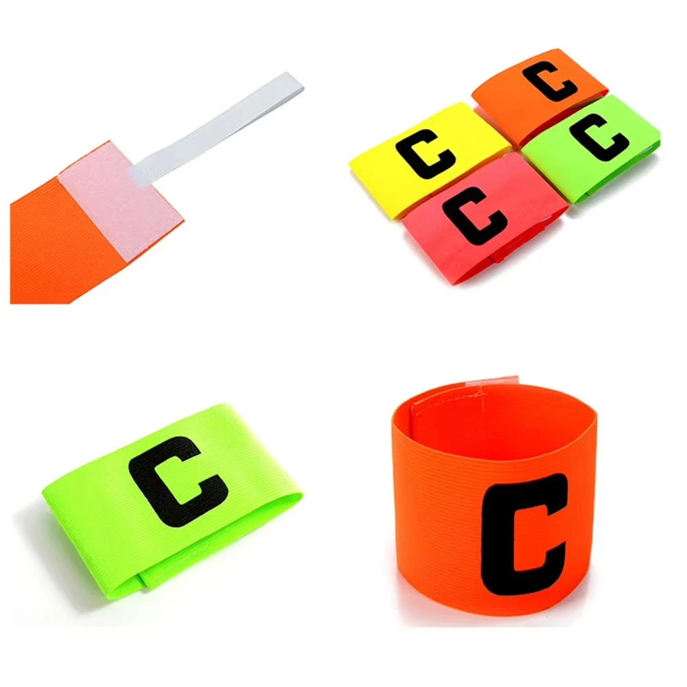 3Pcs Fußball Team Kapitän Armband Gruppe Identifikation Anti-slip Klett Armband Erwachsene Und Kind Einstellbare Armband C-förmigen