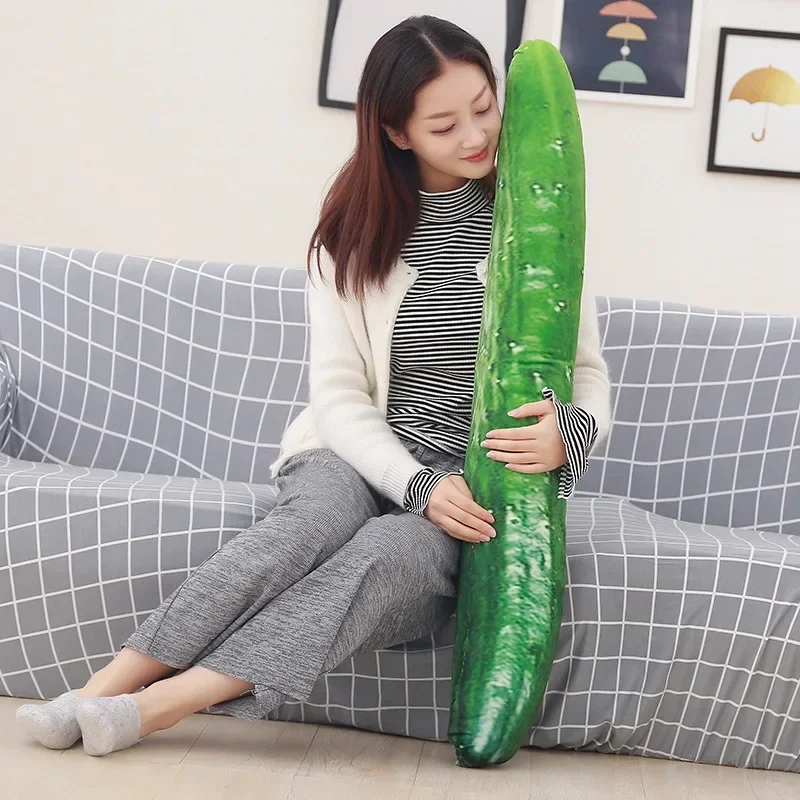 50-110cm Simulated Cucumber creative plant pillow cushion plush fruit vegetables food Anti-stress soft girl Children toy gift