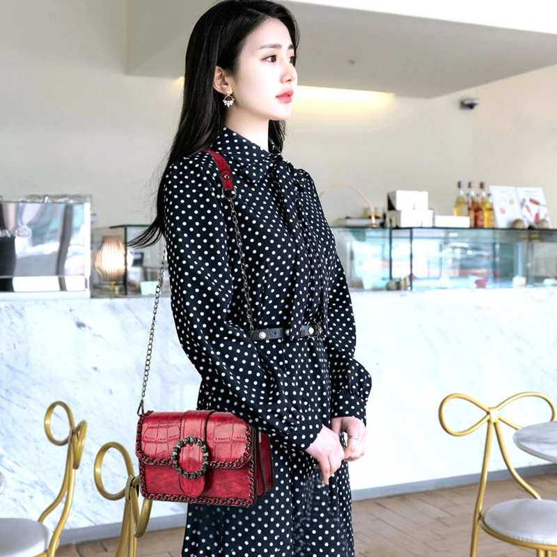 Vintage Alligator Pattern Flap Purse Brand Small Square Bags Diamond Clutch Leather Crossbody Handbags Shoulder Messenger Bags