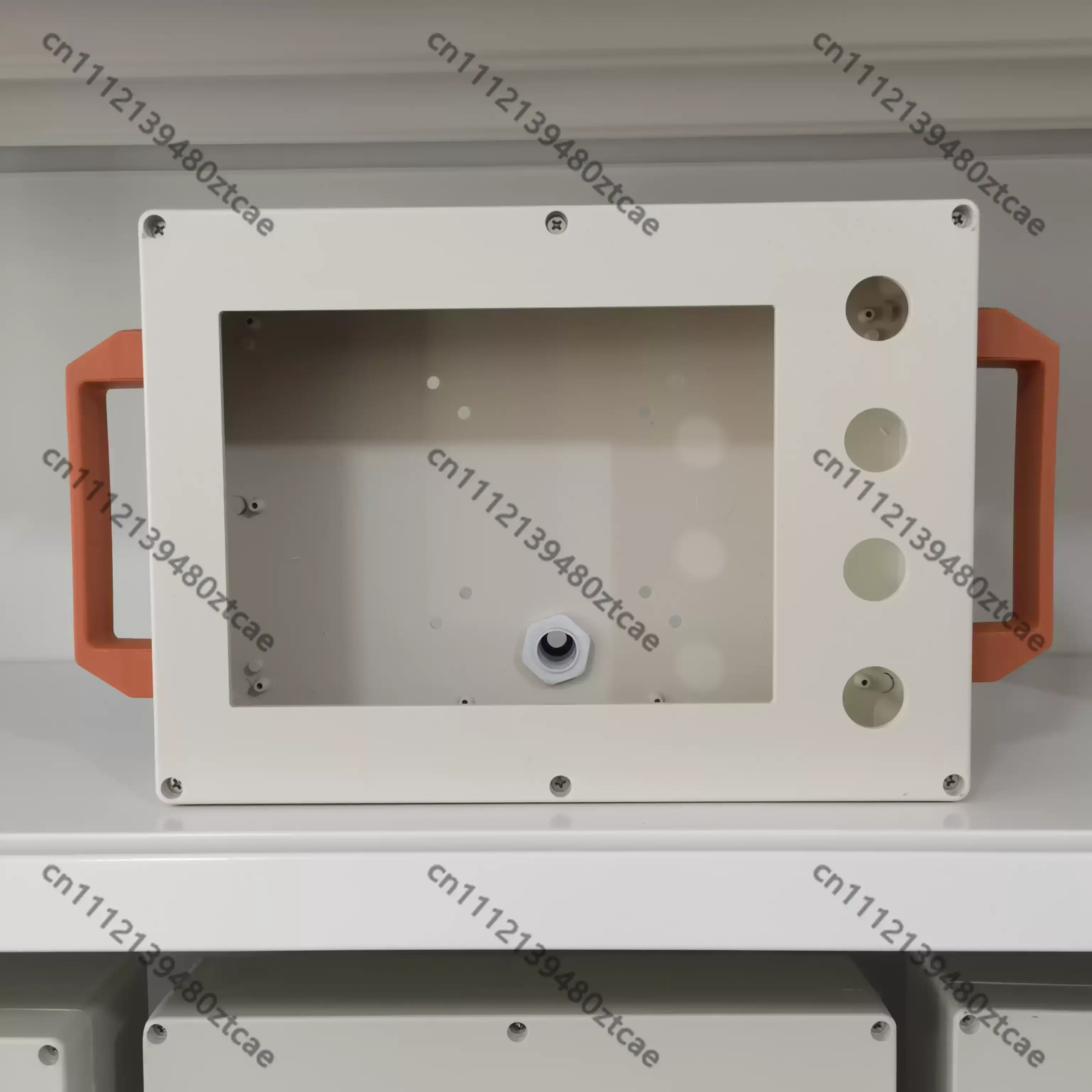 7 Inch Touch Screen Plastic Mount Enclosure With Double Handles 4 Holes PLC All-in-one Controller Plastic Housing