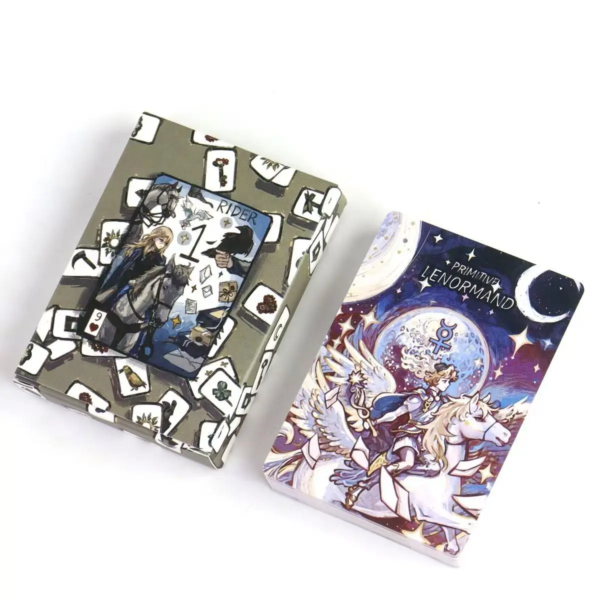 

Primitive Lenormand Deck Rana System 42 Pcs Beginner-Friendly Lenormand Cards 9*6cm