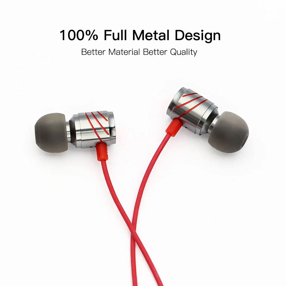 GGMM سماعات ستيريو باس داخل الأذن 3.5 ملم سماعات أذن سلكية معدنية HIFI سماعة أذن مع ميكروفون للهواتف الذكية