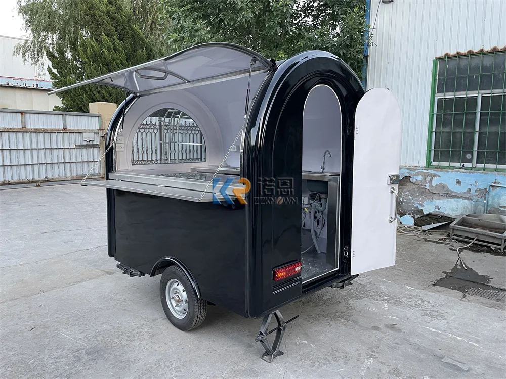 Mobile Food Truck Hot Dog Coffee Cart Custom Fully Equipped Concession Snack Pizza Concession Food Trailer