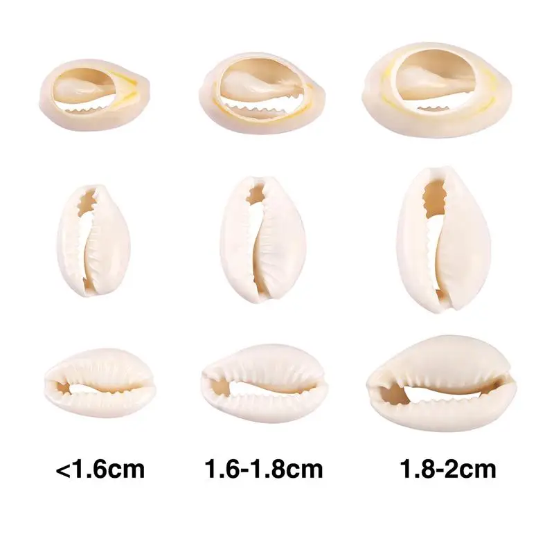 20/50Pcs White Sea Shell Beads Jewelry Making Cowrie Cowry Charm Beads DIY Necklace Bracelet Accessories Jewelry Craft Findings