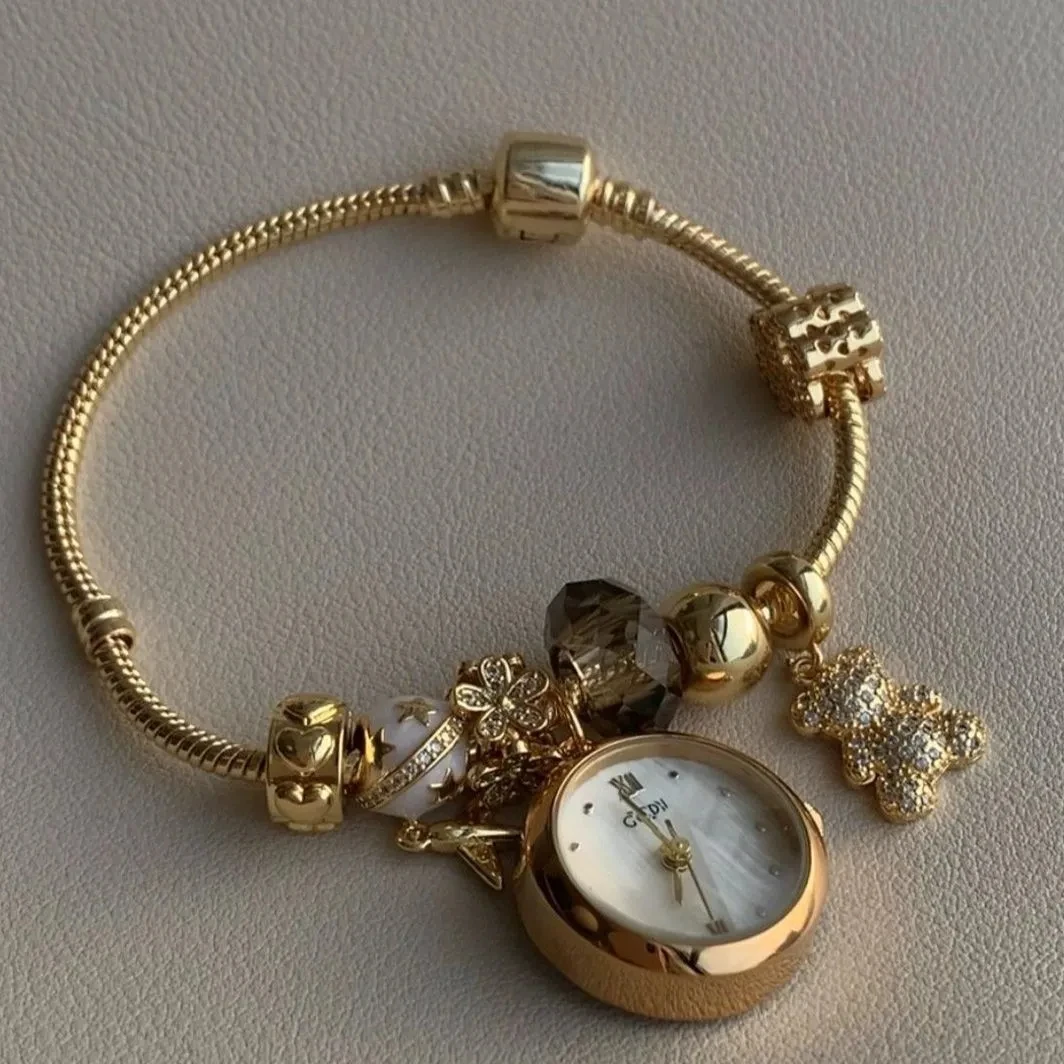 Плоский медвежонок, роскошный режим, роскошные женские кварцевые вешалки, Винтажные Украшения