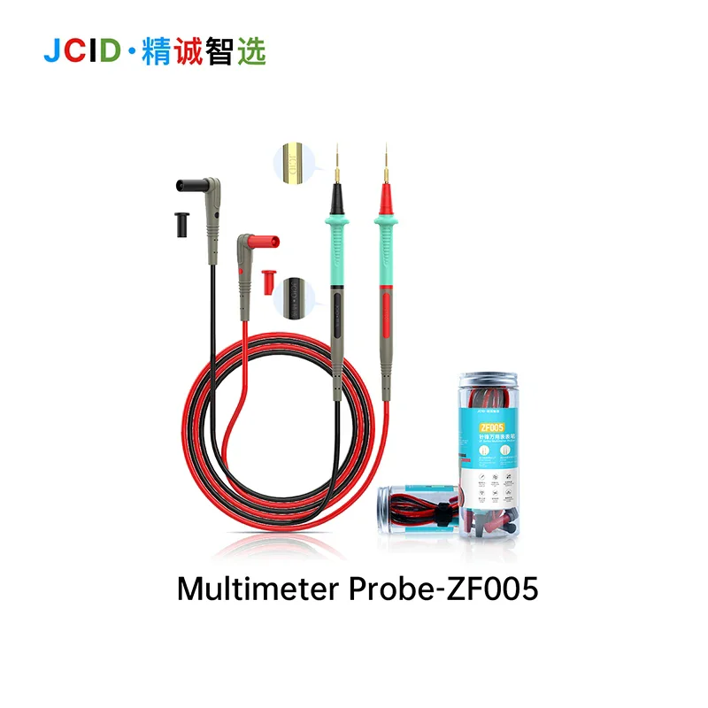 JCID ZF005 0.05mm Multimeter Test Leads Universal Ultra-Sharp Soft Silicone Pen With Replaceable Gold-Plated Multimeter Probes