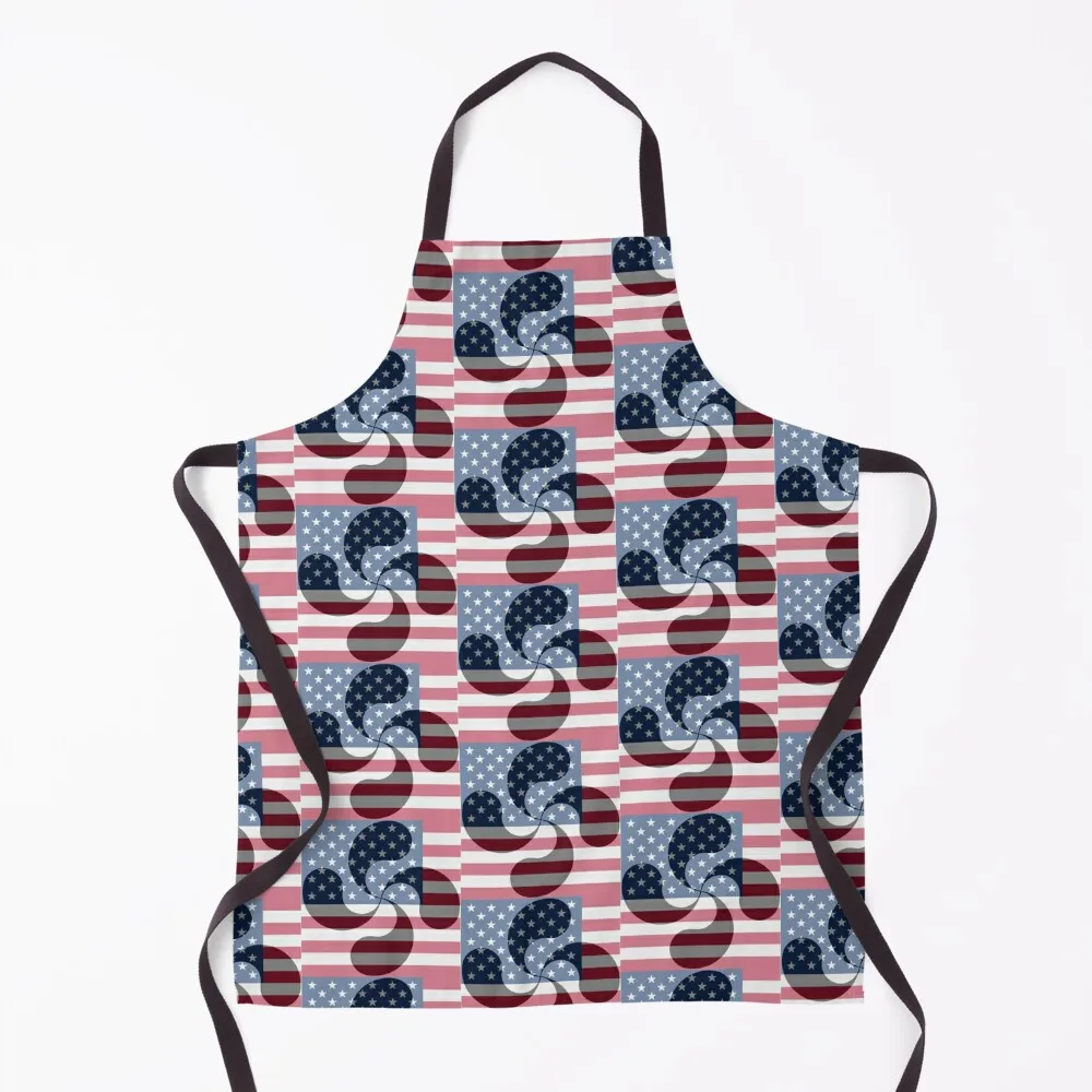 

American Basque Lauburu Euskadi Apron Kitchen Front Men's Kitchen Apron