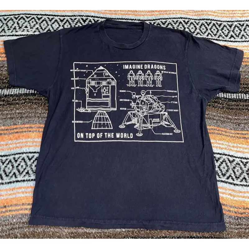 

Blue Imagine Dragons On Top Of The World Concert Tour Band T CLEAN shirt