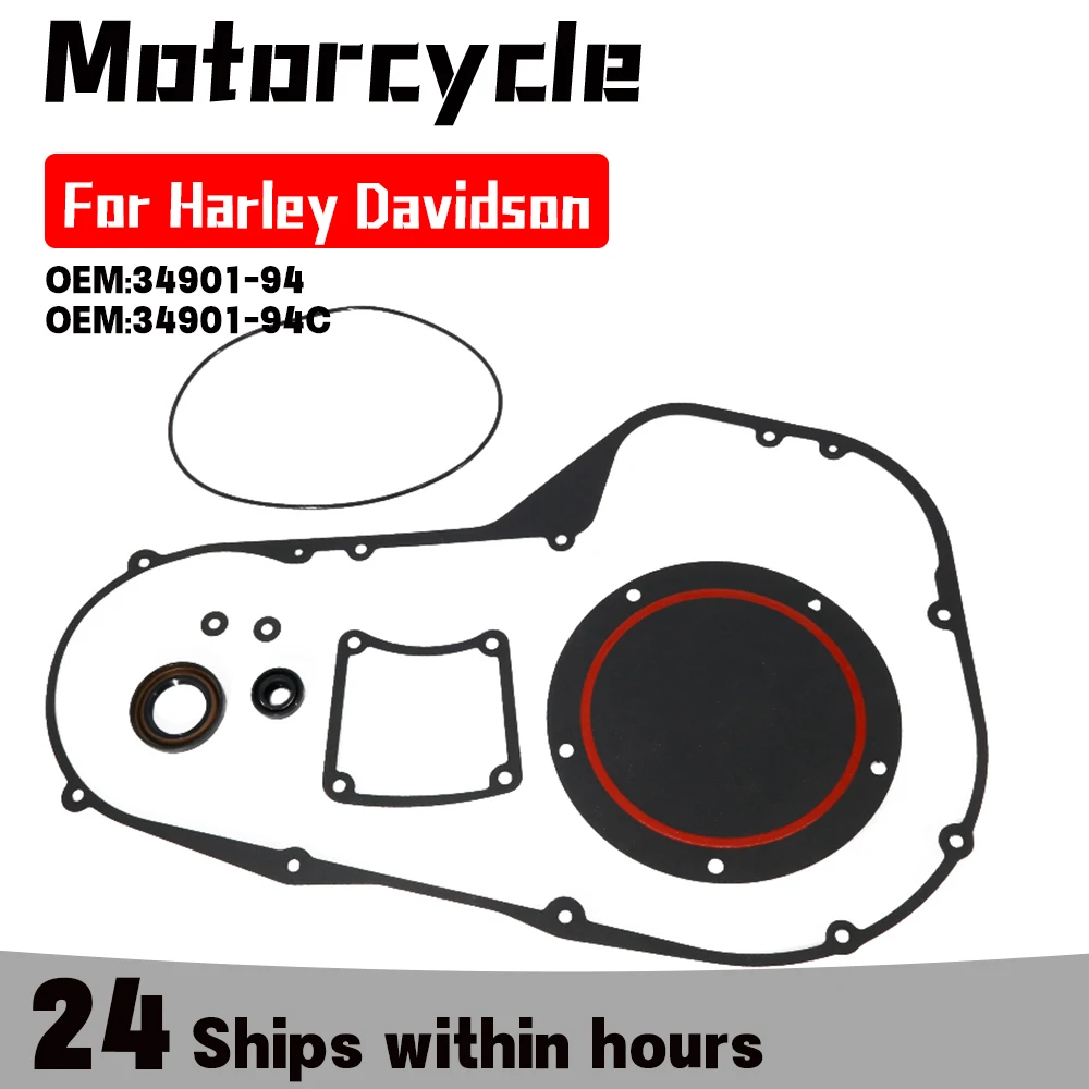 Motorcycle Engine Cover Gasket For Harley Davidson Touring Electra Glide Classic EFI FLHTC Road Glide King EFI FLHR FLHPEI