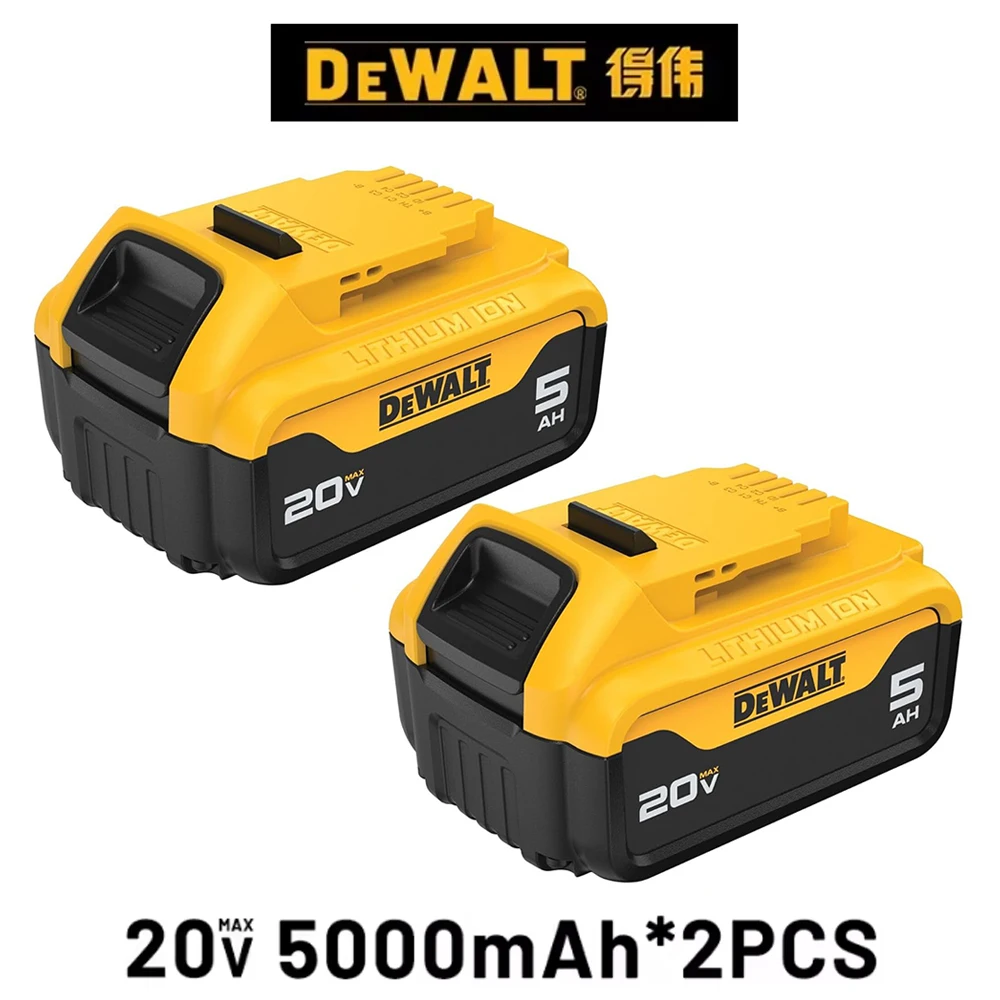 

DEWALT 20V MAX 5 Ah Lithium Ion Battery 2-Pack (DCB205-2) ，for DeWalt DCB200 DCB205 DCB201 DCB203 Power Tools