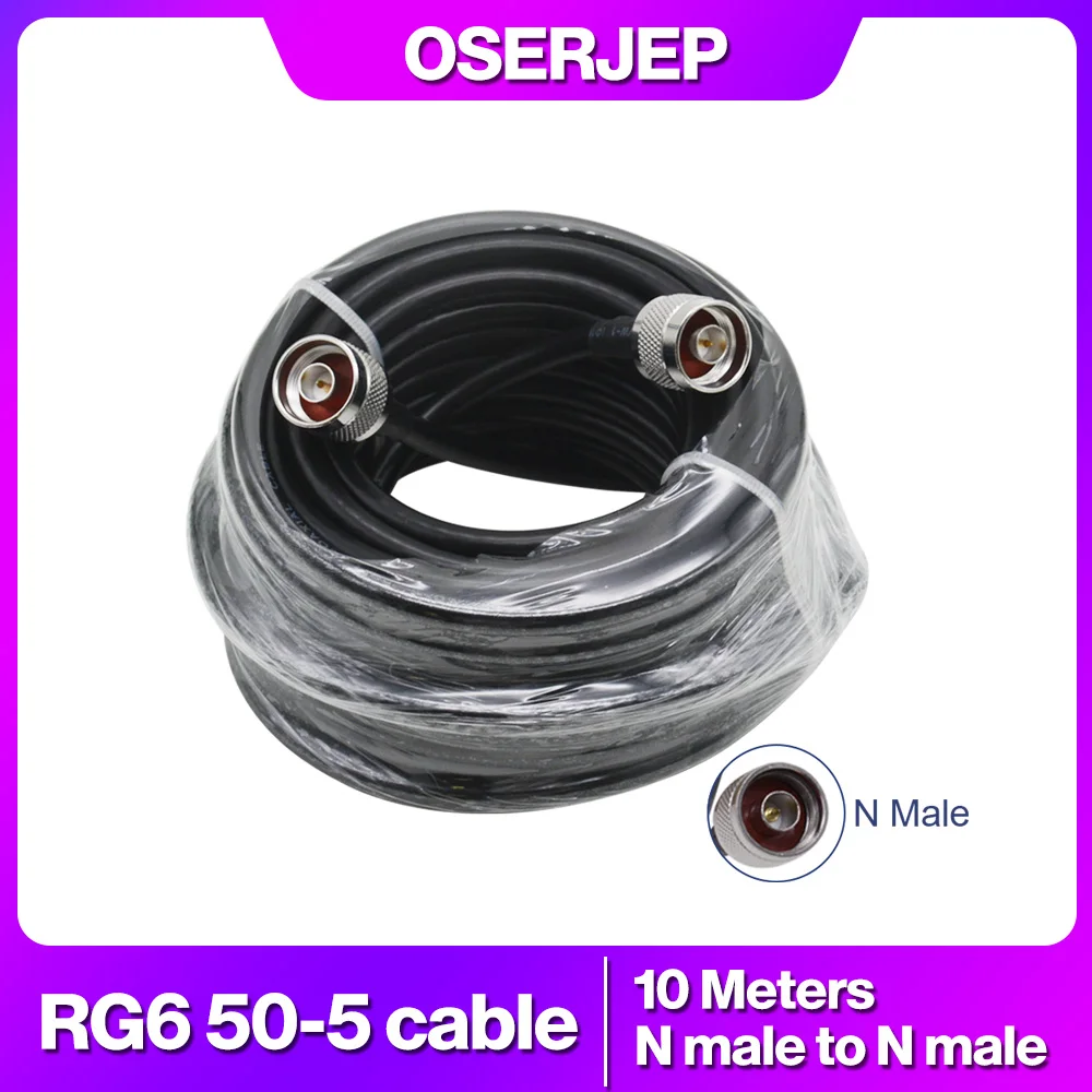 50-5 RG6 50ohms Cavo Coassiale Per 2g 3G 4G 900 1800 2100 Segnale boster ripetitore yagi log omni antenna da soffitto splitter di potenza