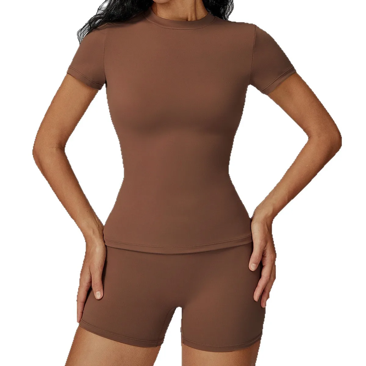Sports suit for women 2025 new summer Pilates exercise slimming yoga suit professional quick-drying fitness morning jogging suit
