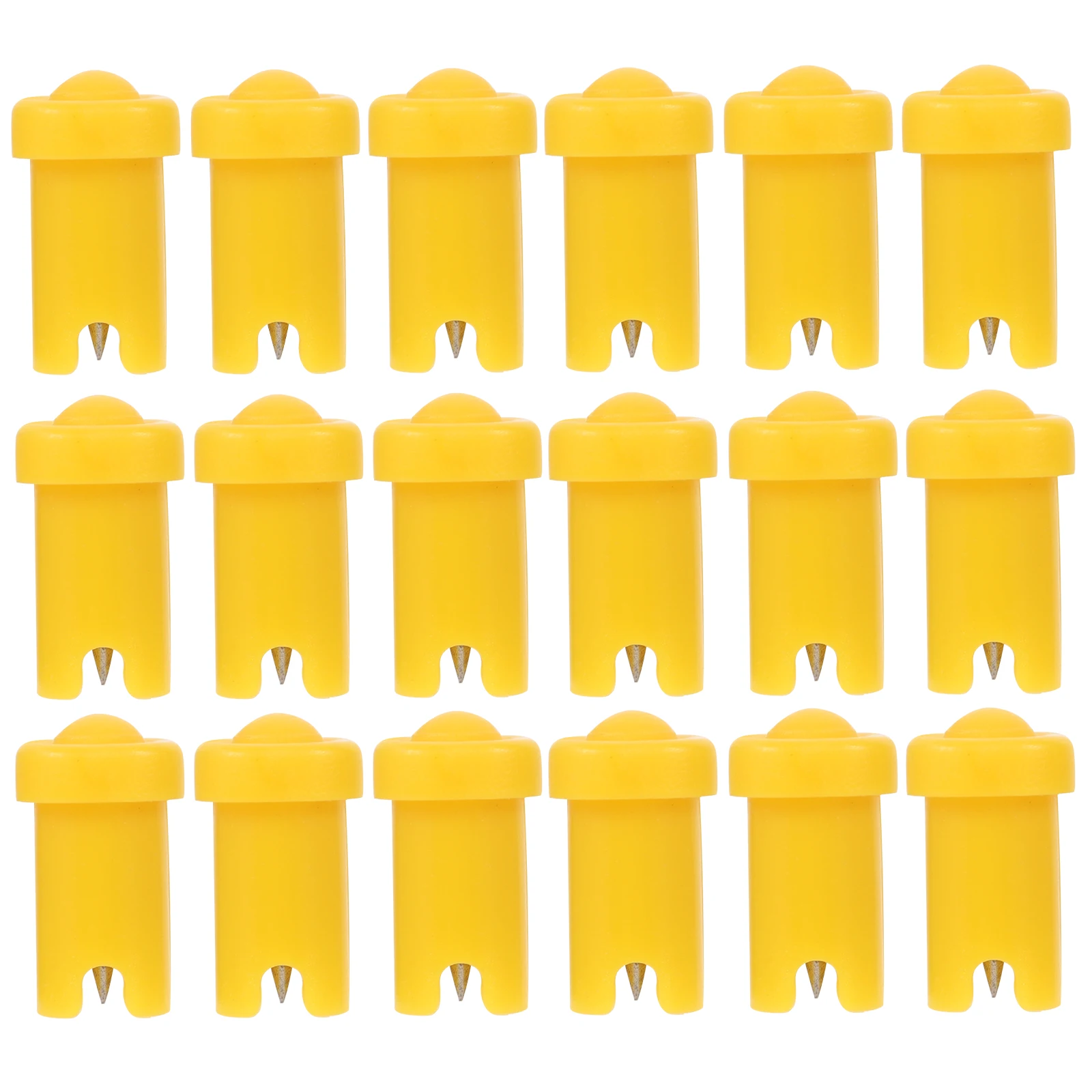 Bouteille de colle pour cils, 100 pièces, Anti-blocage, aiguille, outil d'extension de cils, deux couleurs jaunes, sans colmatage pour Salon