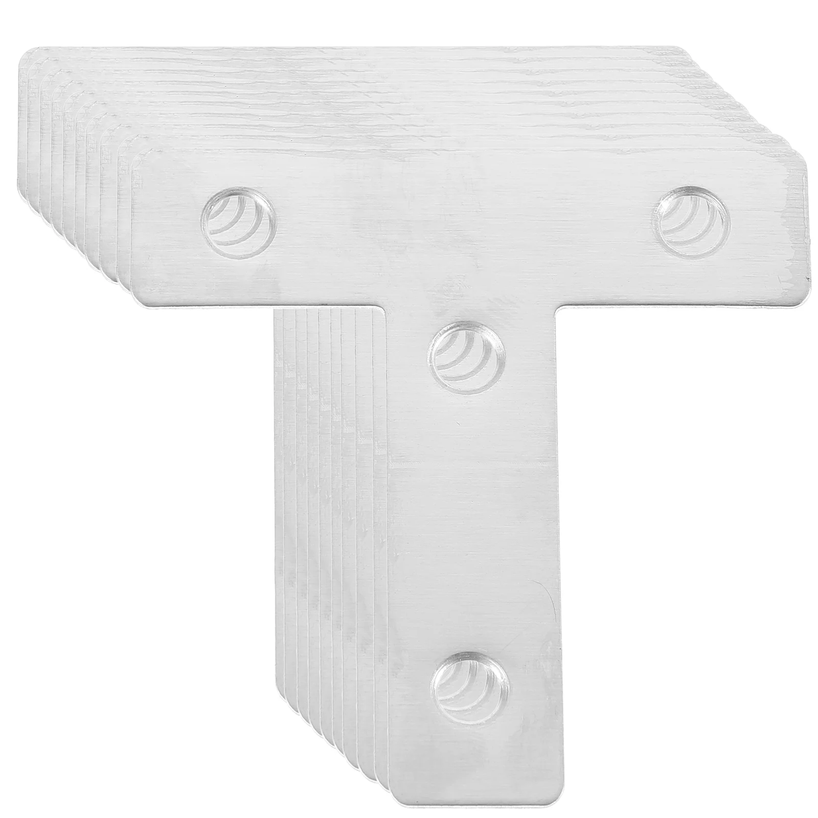 

10pcs T-Shape 60mm*60mm Steel Corner Angle Brackets Brace Fixed Plate Connector Repair Sheet Steel Corner Bracket