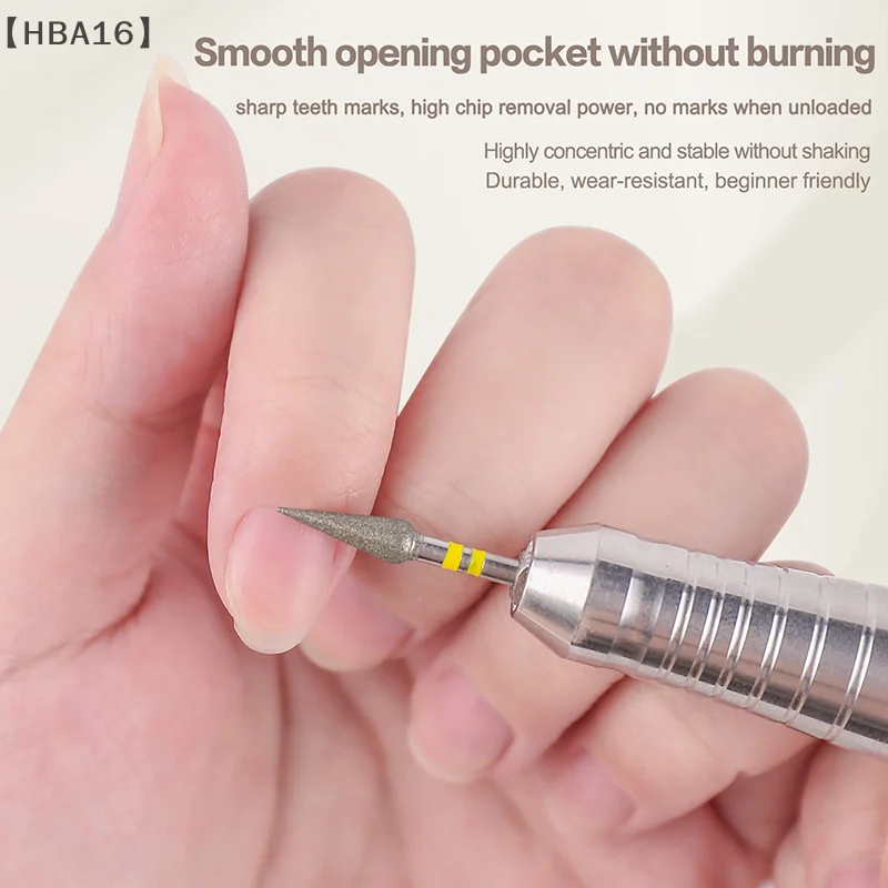 maveraHBA16tüasharp cone cutícula limpa prego broca profissional carboneto bit gel polonês remoção durável manicure ferramentas nail techs