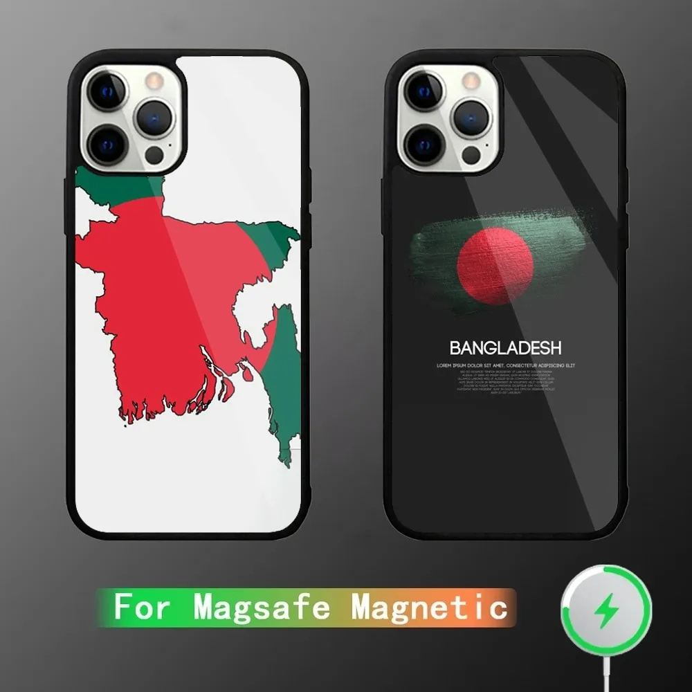 

Bangladesh Flag Phone Case For iPhone 15,14,13,12,11,Plus,Pro,Max Mini Magsafe Magnetic Wireless Charging