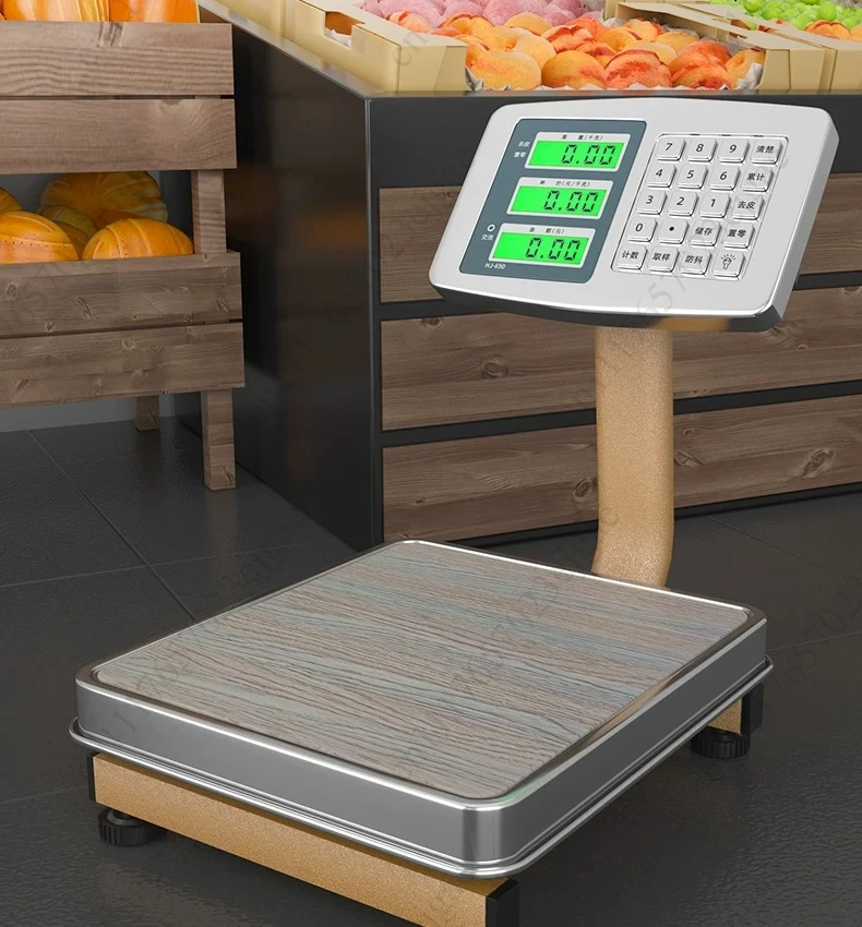 100kg Foldable Digital Electronic Scale Backlit Display Lithium Battery Kitchen Home Weighing Scale