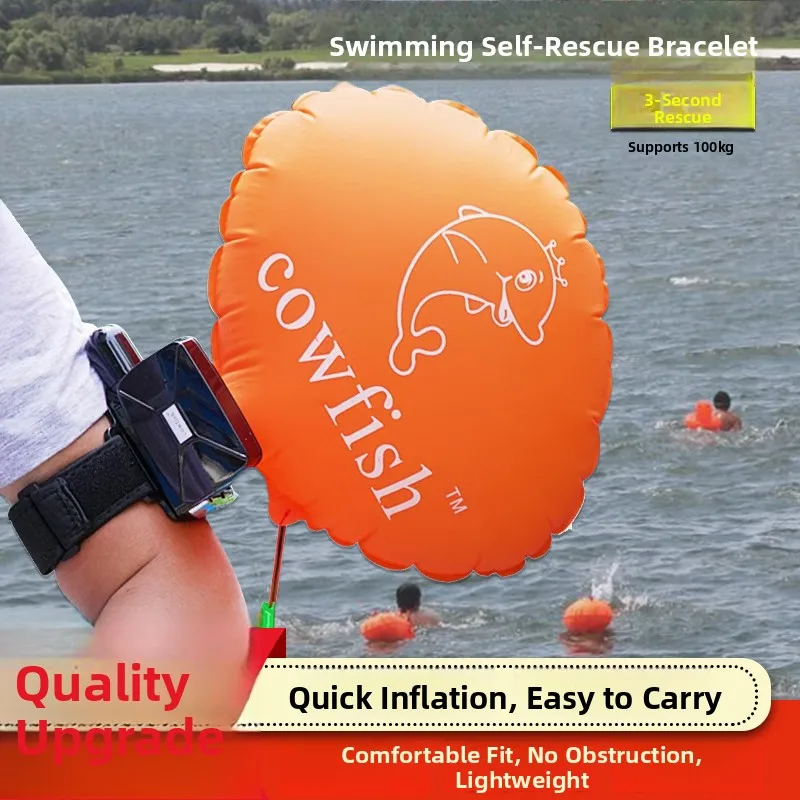 

Iatable Плавательный браслет Se Спасательное устройство для дайвинга Плавающий браслет из углеродного волокна Самоспасательный браслет