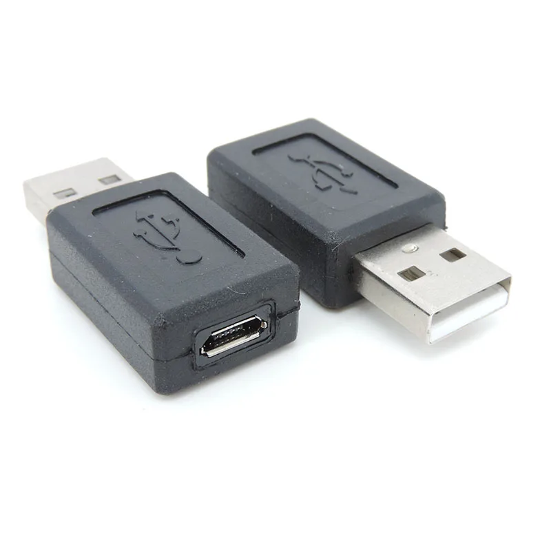 Black USB 2.0 Type A male Female to Micro USB B Female Adapter Plug Converter USB 2.0 to Micro USB Connector