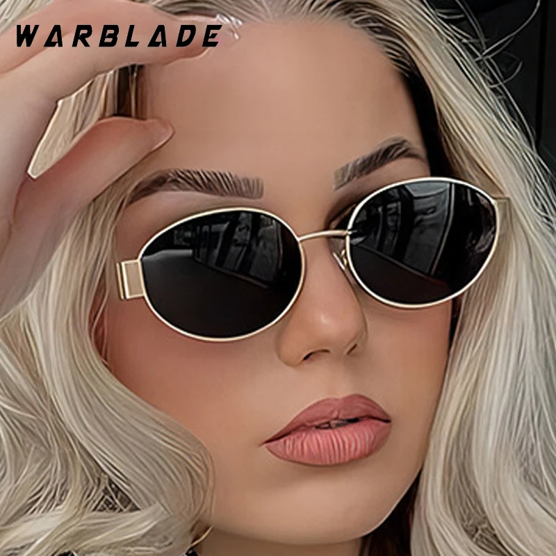 

Retro Metal Oval Frame Women Sunglass Brand Design Men Sunglass Outdoor Drive Travel Luxury Shades UV400 Очки Солнечн