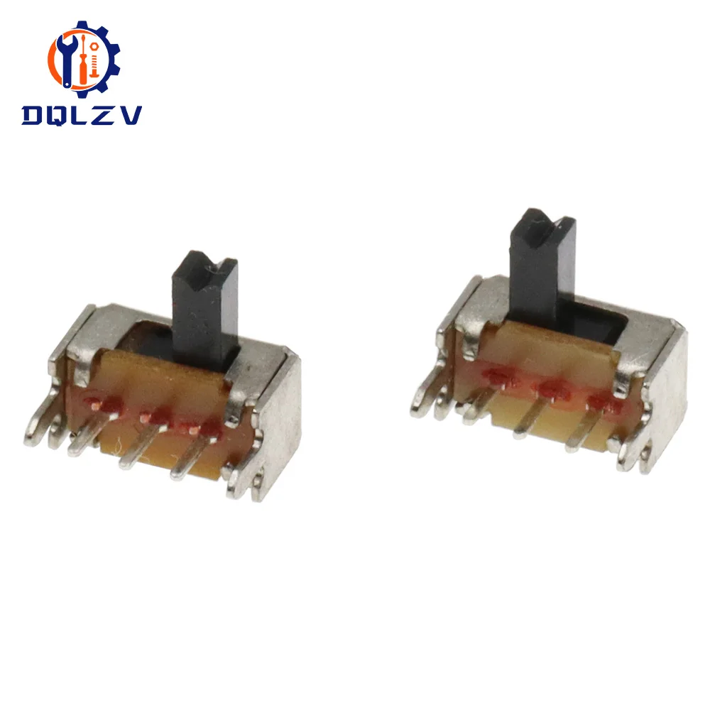 SK12D07 Toggle switch 3Pin PCB 2 Position 1P2T SPDT SK12D07VG4 Handle height 4mm Miniature Slide Switch Side Knob