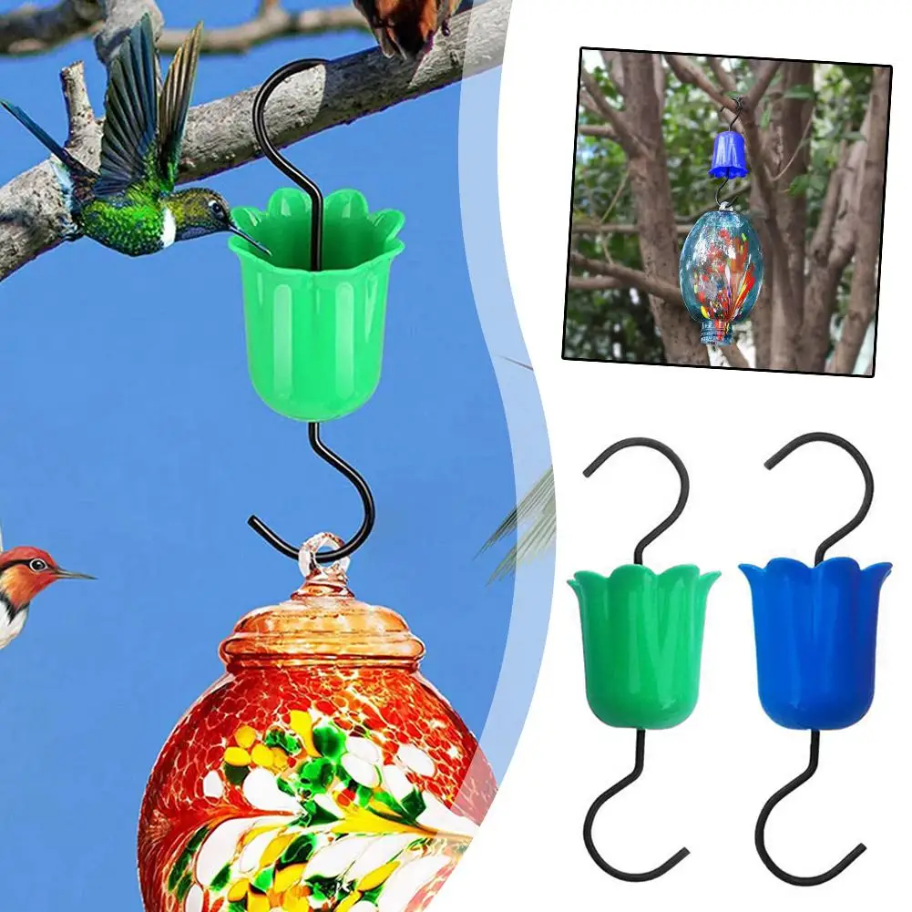 Hummingbird Feeder Trap Hook Plastic Multifunctional Outdoor Leakproof Rack Storage Home Hook Portable Anti-ant Feeder Gard E5I5