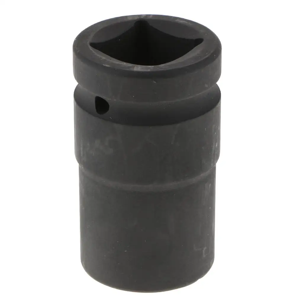 Heavy Duty 28mm Metric Impact Socket with 1 inch Drive, 6-Point, Black