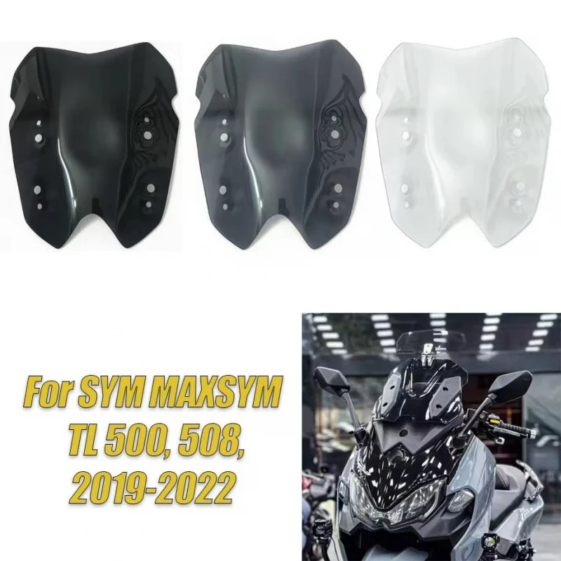 For SYM MAXSYM TL 500, 508, TL500, TL508, MAXSYMTL 500,508, 2019, 2020, 2021, 2022 Motorcycle Sports Windshield, Wind Deflectors