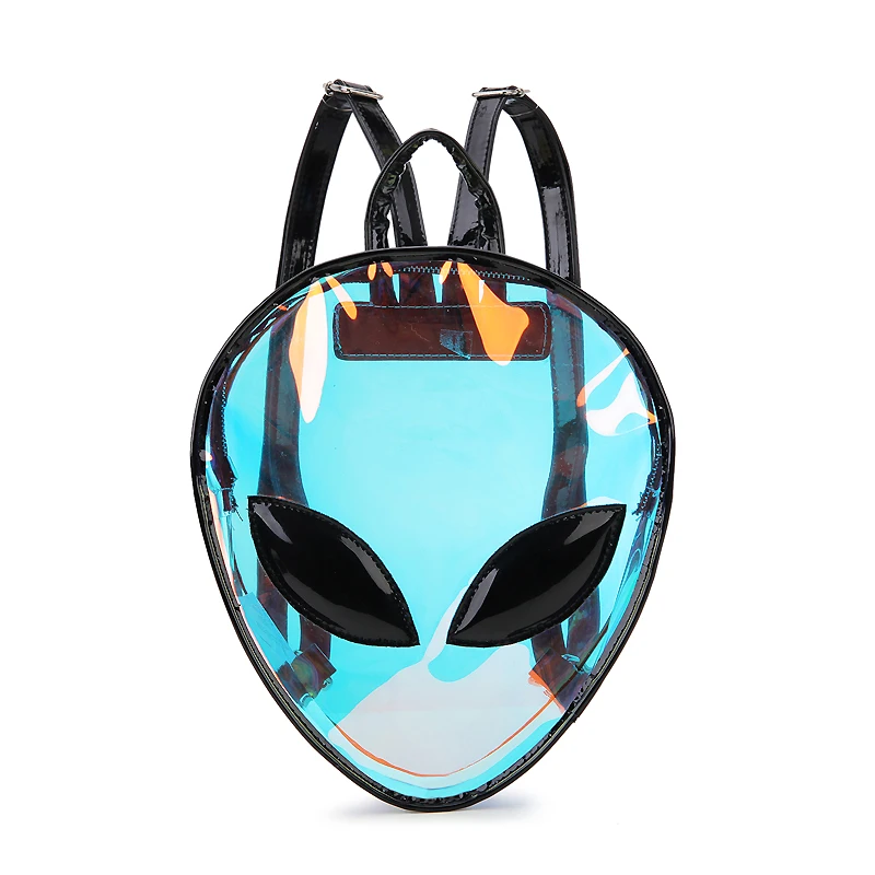 Mochila alienígena a laser divertida para mulheres, mochila escolar para adolescentes, mochila feminina, estilo Harajuku, animal dos desenhos animados, moda