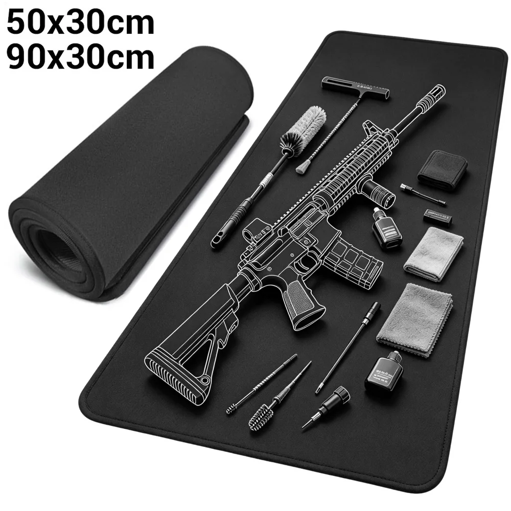 Tactical Gun Cleaning Mat Work Mat Anti Slip Pad Gun Protective Workbench Mat for Rifle Pistol Shotgun Repairing Cleaning