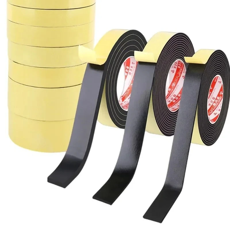 2-10MM Shockproof Foam Sealant Strip EVA Sponge Single-sided Tape Buffer Anti-collision  Car Foam Pad Sound Insulation Foam Tape