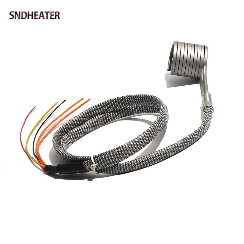 SNDHEATER ID20x25/30/40mm Electric Nozzle Stainless Steel Heating Ring Hot Runner Heaters 3x3mm For Plastic Machinery 1pc