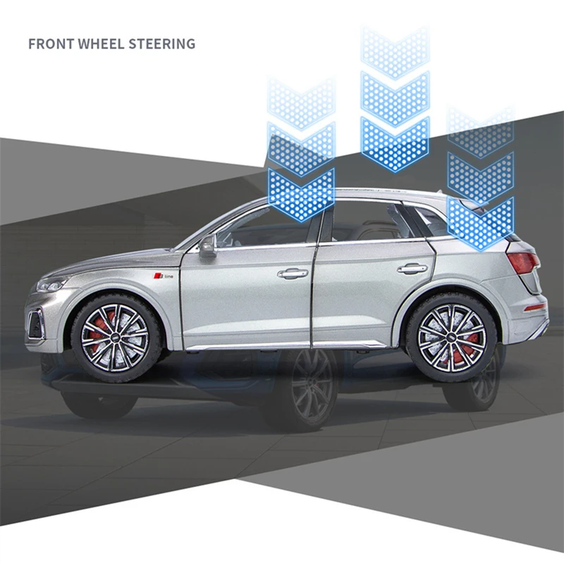 1:24 AUDI Q5 SUV Alloy Car Model Diecast & Toy Vehicles Metal Car Model High Simulation Sound and Light Collection Toy Gift