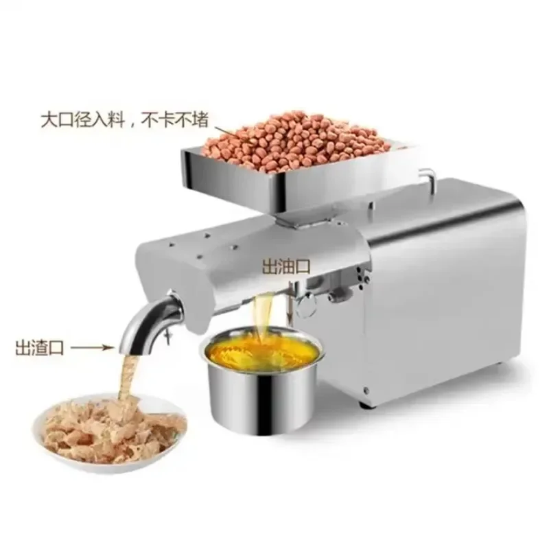 NEW 6yz-180-oil-press-machine Fir Hom Usi Automatic Peanut Cooking Mini Oil Press Machine