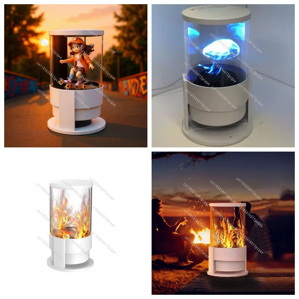 360 Degree Holographic LED Fan Display with Bluetooth Speaker for Advertising, Naked Eye 3D