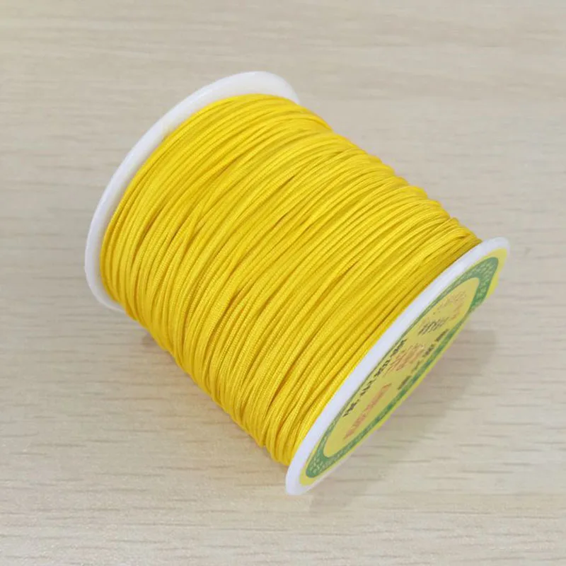 Poliamida Nonedible Tali Nilon Benang Jahit Simpul Cina Macrame Cord untuk Tali Sutra Manik-manik String Kostum DIY Membuat Perhiasan