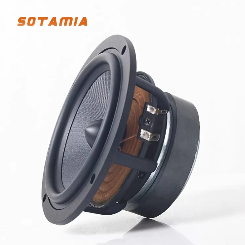 

SOTAMIA 1PCS 5 Inch Subwoofer 4 Ohm 60 Watt Cast Aluminum Basin Frame Fever HIFI Speaker Home Theater Speaker