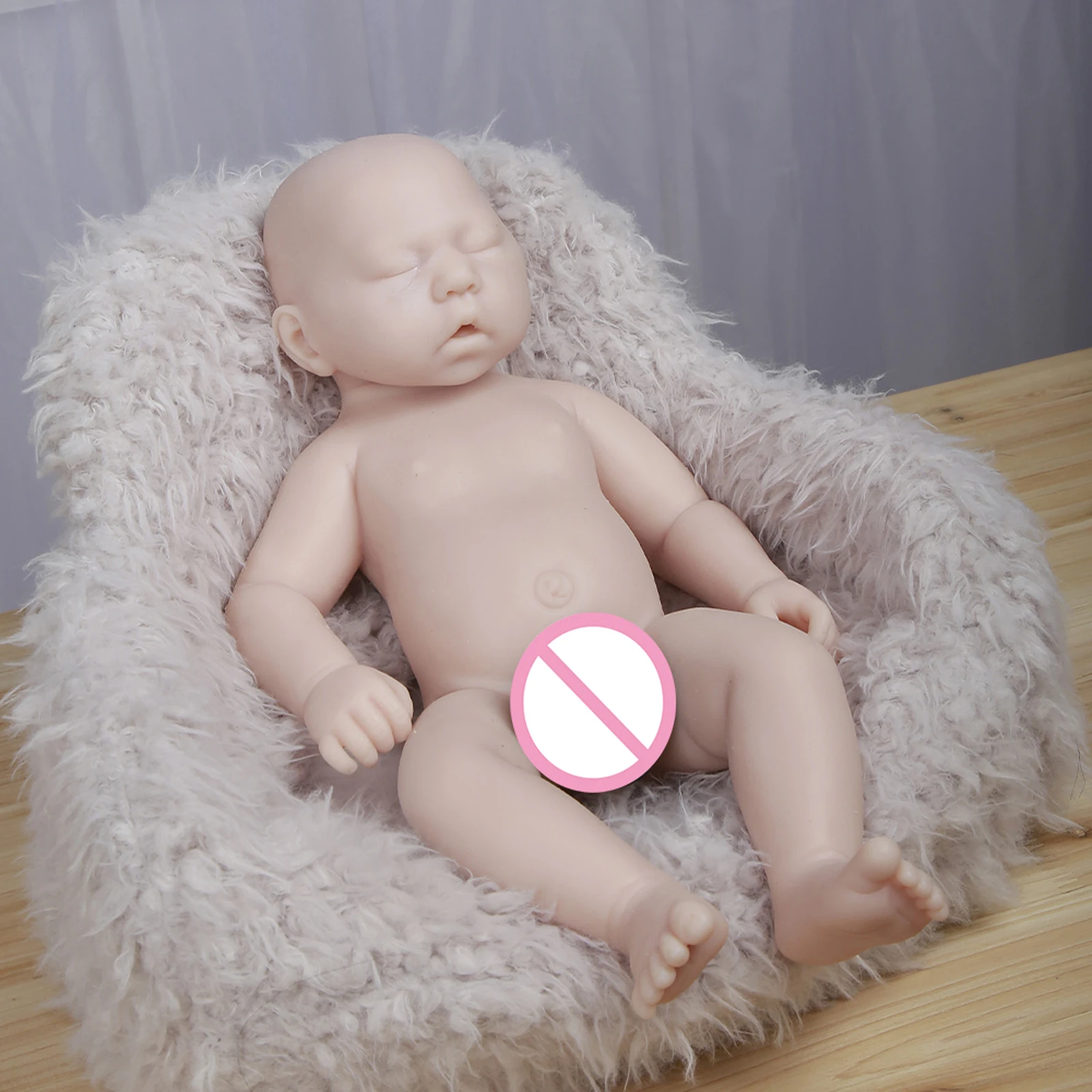 女の子のための完全なシリコーン新生児人形,生まれ変わった人形,白い卵,色なし,DIYギフト,無料の色
