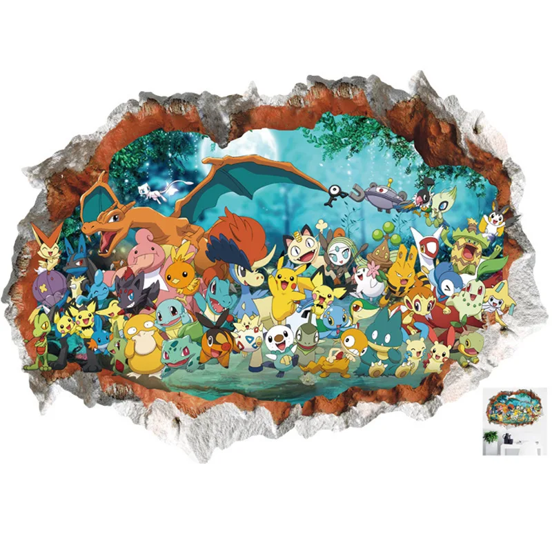 Keeppley Pokemon PVC Wanda uf kleber für Kinderzimmer Schlafzimmer Wohnzimmer Kalligraphie Raum dekor Wohnkultur