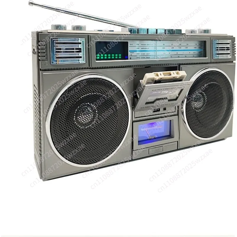 Retro Bluetooth Speaker Stereo Subwoofer Plug-in Card Audio Portable Subwoofer USB High Sound Quality