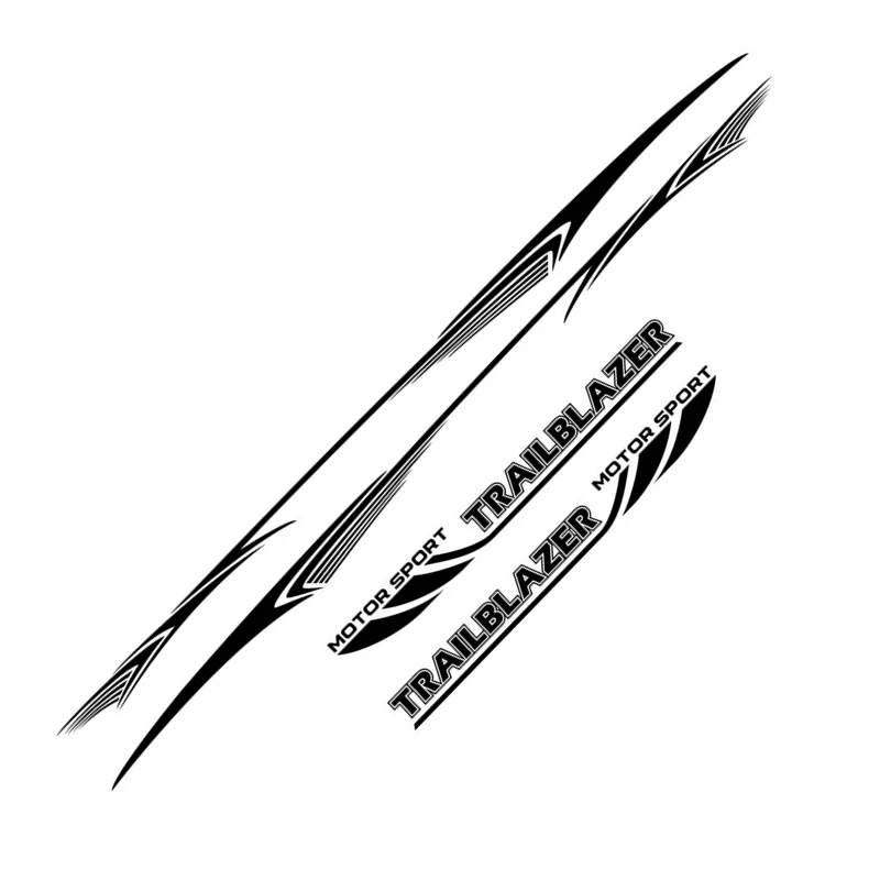 4pcs Car Body Waistlines Vinyl Decals Sport Stripes For-Chevrolet TrailBlazer Auto Door Side Decor Sticker Racing Accessories