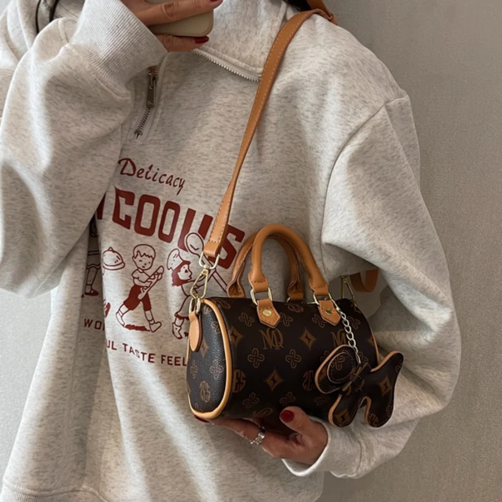 Cute Cartoon Print Crossbag Portable Shoulder Strap Handbag Cute Tote Bag